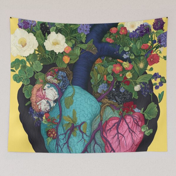 Item preview, Flower Heart designed and sold by patternshoprad.