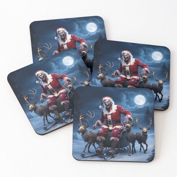 Item preview, Zombie Santa and his reindeer designed and sold by Jestersmodified.