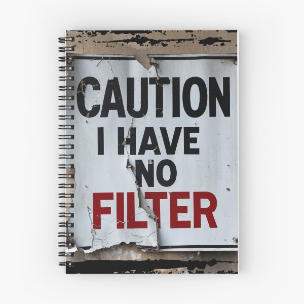 Item preview, Caution I have no filter Funny sarcastic humor designed and sold by ArtisticPen-art.