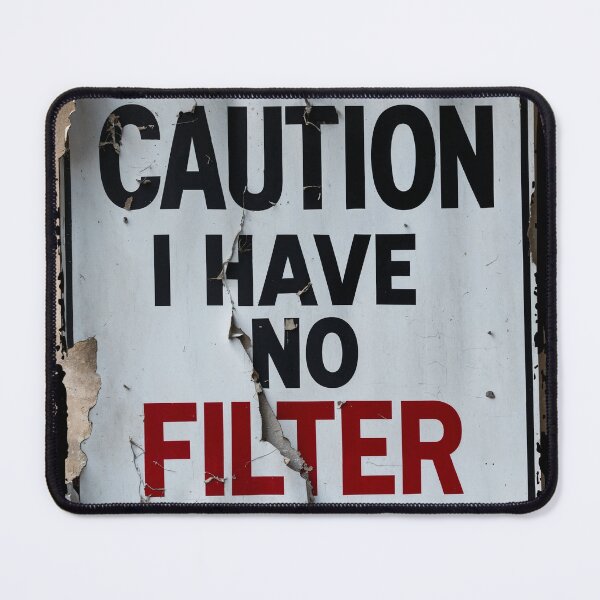Item preview, Caution I have no filter Funny sarcastic humor designed and sold by ArtisticPen-art.