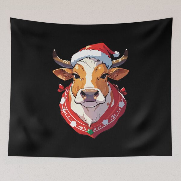 Item preview, Jersey cow Christmas designed and sold by Getup-clothing.