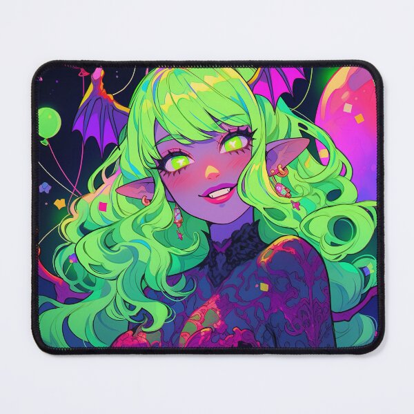 Artikelvorschau, Neon Gothic Elfe Fantasie Party Anime Mädchen entworfen und verkauft von bubblegoth.