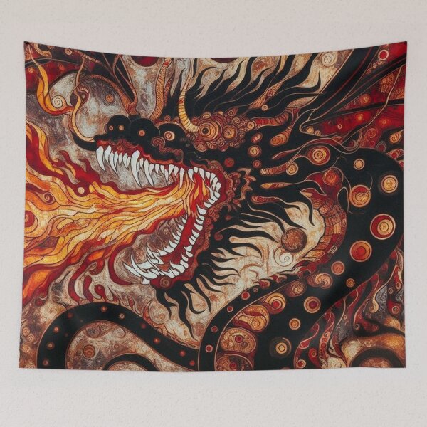 Item preview, Abstract Medieval Dragon  designed and sold by TheDarkWardrobe.