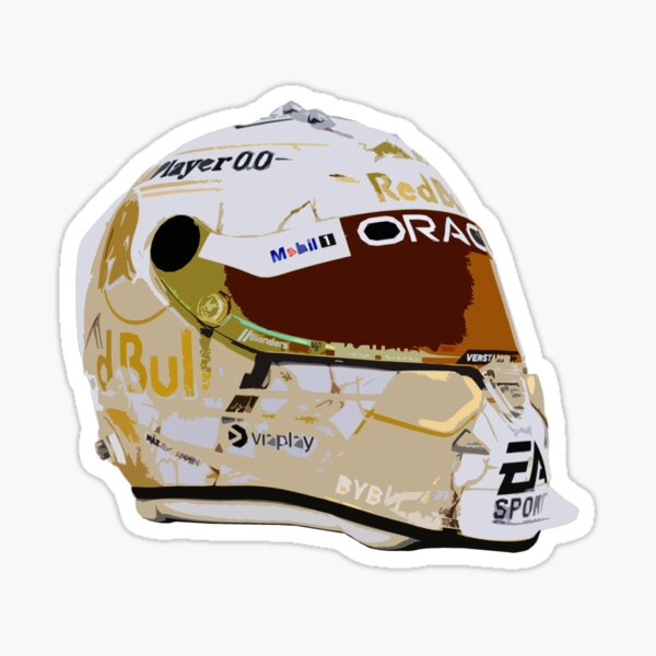 Item preview, Max Verstappen 4x Champion Helmet  designed and sold by FormulaFrames.
