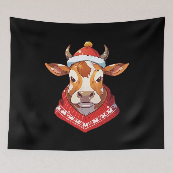 Item preview, Jersey cow Christmas designed and sold by Getup-clothing.