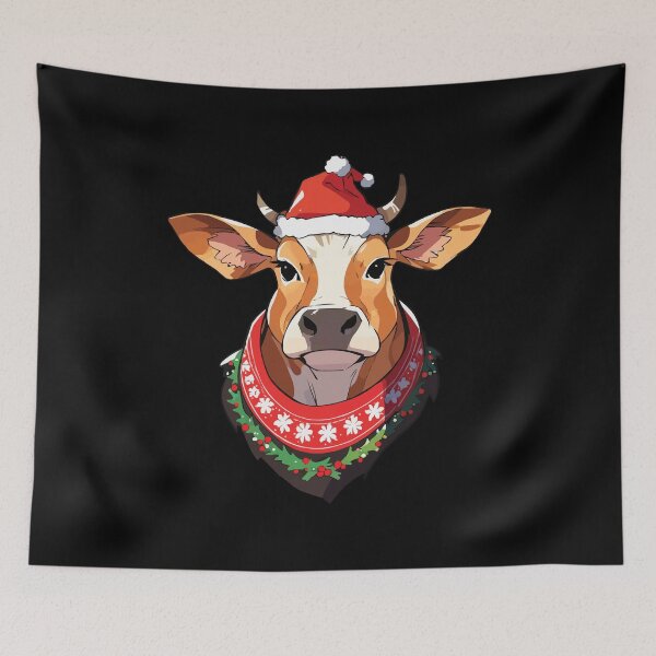 Item preview, Jersey cow Christmas designed and sold by Getup-clothing.