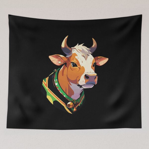 Item preview, Jersey cow Christmas designed and sold by Getup-clothing.