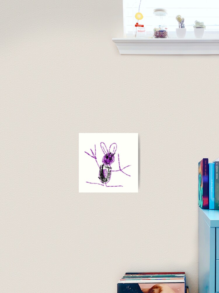 Thumbnail 2 of 3, Art Print, A Rabbit designed and sold by polycrafter.