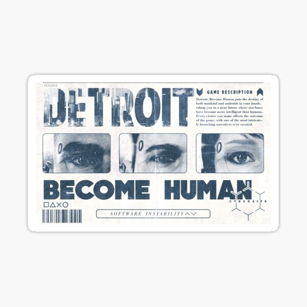 Artikel-Vorschau von Detroit Become Human Brutalismus-Plakatdesign, designt und verkauft von aliezeq.