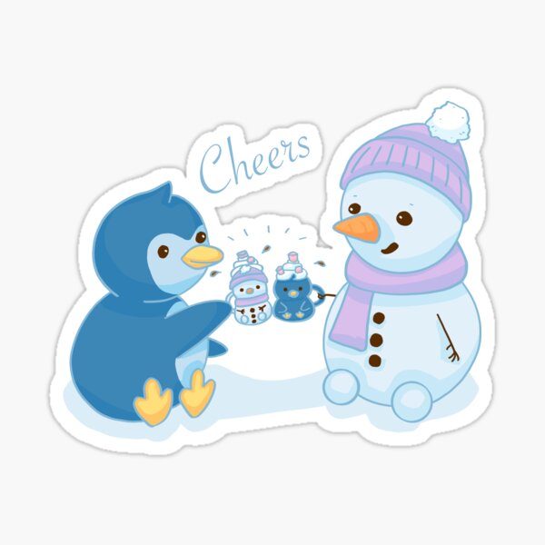 Item preview, Penguin and Snowman designed and sold by ionaberry.