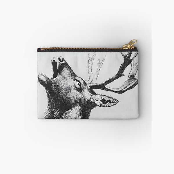 Item preview, Black and white deer pencil drawing designed and sold by Pencil-Art.
