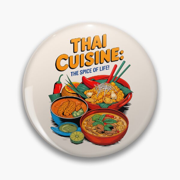 Item preview, Thai Cuisine The Spice Of Life Food Quote designed and sold by TheArtOfPat.