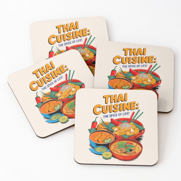 Item preview, Thai Cuisine The Spice Of Life Food Quote designed and sold by TheArtOfPat.
