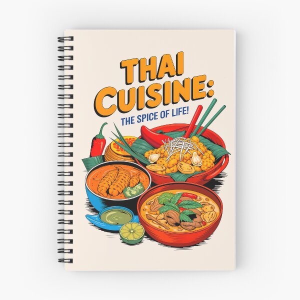 Item preview, Thai Cuisine The Spice Of Life Food Quote designed and sold by TheArtOfPat.