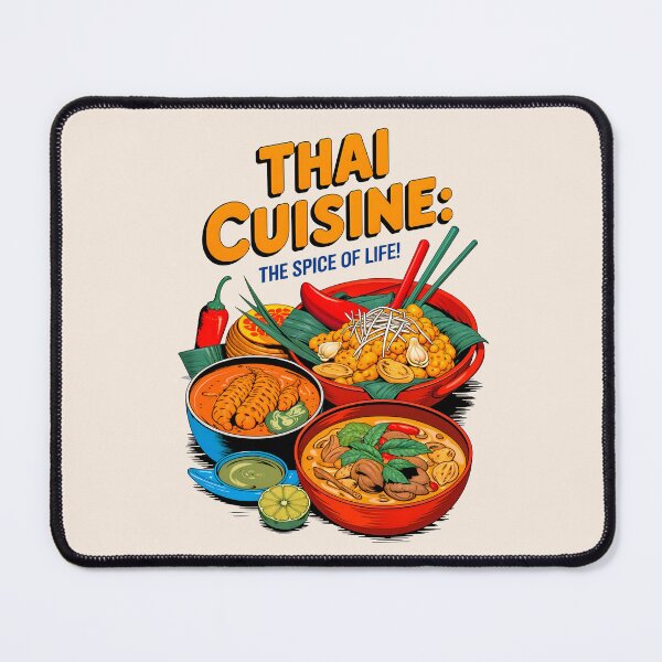 Item preview, Thai Cuisine The Spice Of Life Food Quote designed and sold by TheArtOfPat.