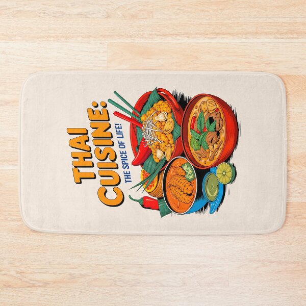 Item preview, Thai Cuisine The Spice Of Life Food Quote designed and sold by TheArtOfPat.