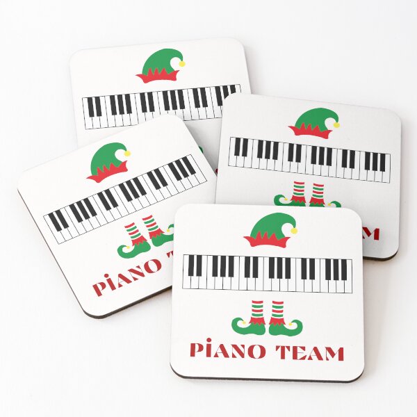 Item preview,  Piano team,  Santa's favorite piano teacher,music lover, piano player, Musical elf, designed and sold by KolorellaS.