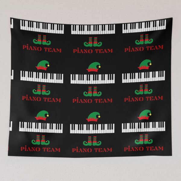 Item preview,  Piano team,  Santa's favorite piano teacher,music lover, piano player, Musical elf, designed and sold by KolorellaS.