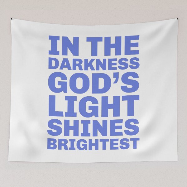 Item preview, Gods Light Shines Bright - Positive Inspirational Religious Quotes  designed and sold by Sunserize Designs.