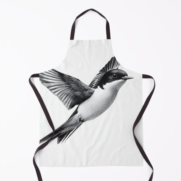Item preview, Black and White Bird Pencil Drawing designed and sold by Pencil-Art.