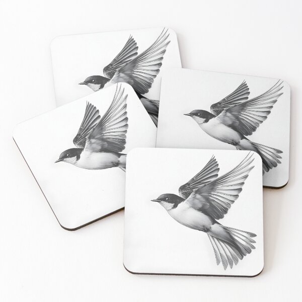 Item preview, Black and White Bird Pencil Drawing designed and sold by Pencil-Art.