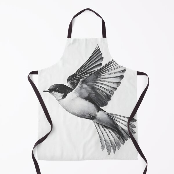Item preview, Black and White Bird Pencil Drawing designed and sold by Pencil-Art.