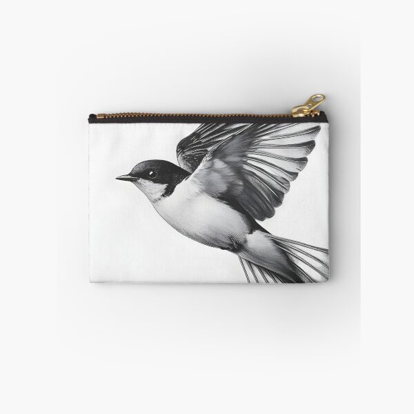 Item preview, Black and White Bird Pencil Drawing designed and sold by Pencil-Art.