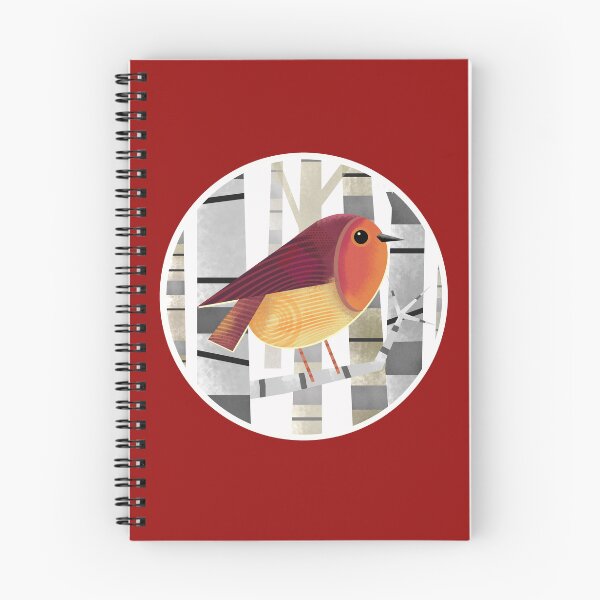 Item preview, Robin Redbreast Perched on TreeBranch designed and sold by Andrew  Hitchen.