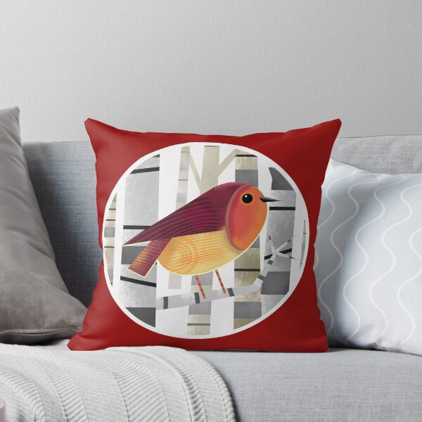 Item preview, Robin Redbreast Perched on TreeBranch designed and sold by Andrew  Hitchen.