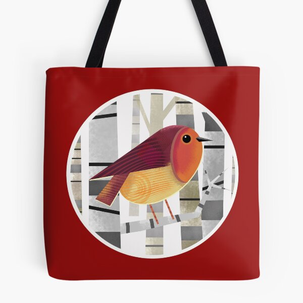 Item preview, Robin Redbreast Perched on TreeBranch designed and sold by Andrew  Hitchen.