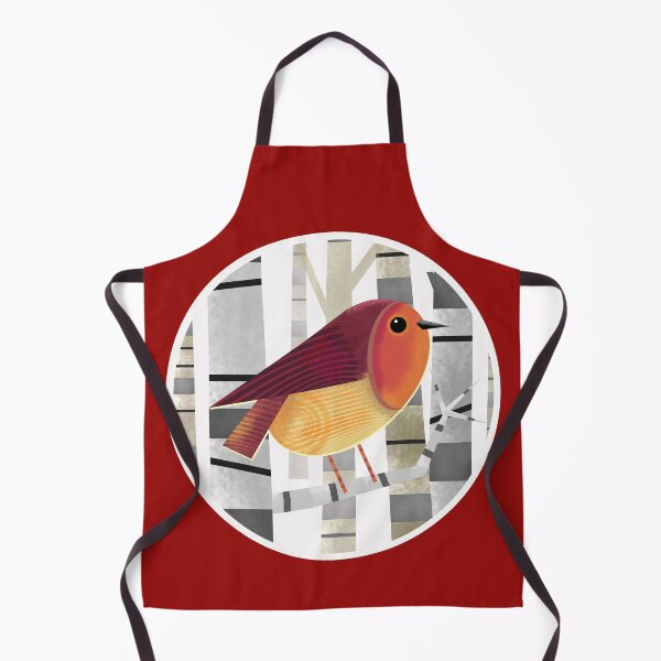 Item preview, Robin Redbreast Perched on TreeBranch designed and sold by Andrew Hitchen.