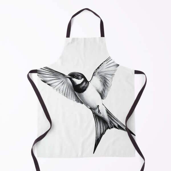 Item preview, Black and White Bird Pencil Drawing designed and sold by Pencil-Art.