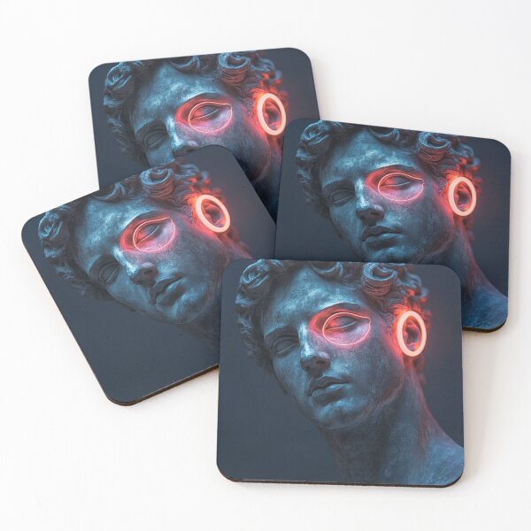 Item preview, Neon Gaze: Futuristic Greek Sculpture designed and sold by Enea Kelo.