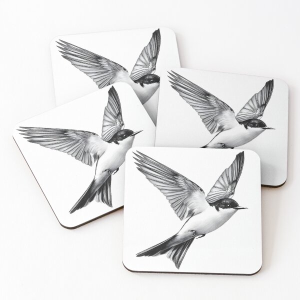 Item preview, Black and White Bird Pencil Drawing designed and sold by Pencil-Art.