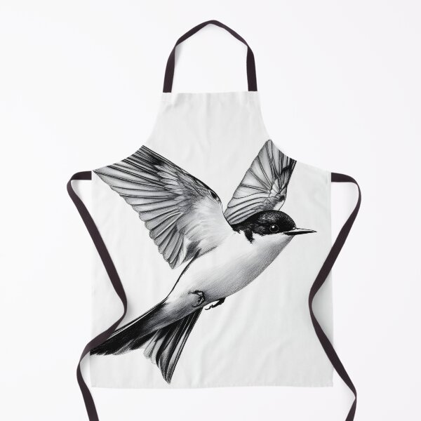 Item preview, Black and White Bird Pencil Drawing designed and sold by Pencil-Art.