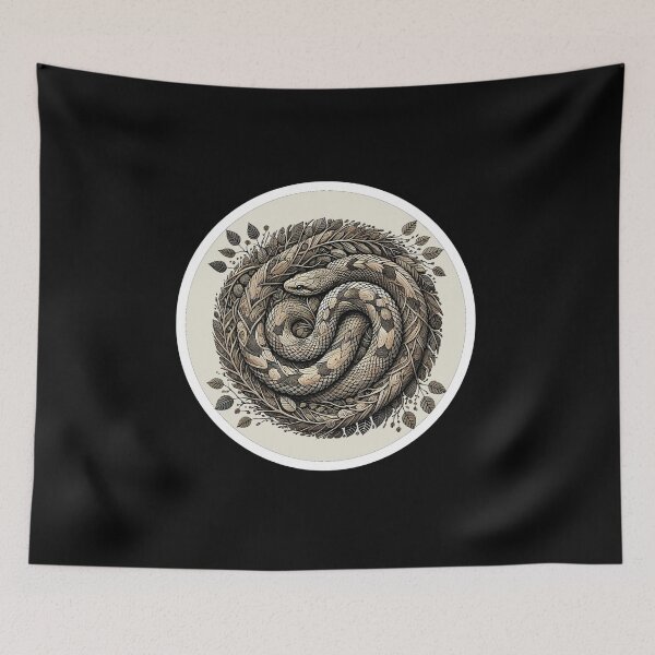 Item preview, Mandala Serpent Nature – Harmony Element Wood 3 designed and sold by lAnJefurtifeu.