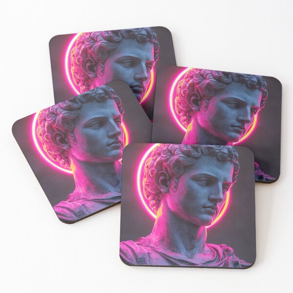 Item preview, Neon Gaze: Futuristic Greek Sculpture designed and sold by Enea Kelo.
