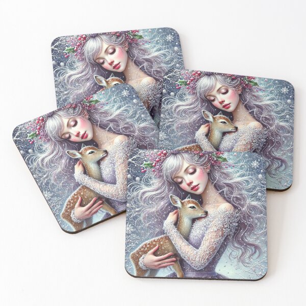 Item preview, Ice Queen with Gentle Deer designed and sold by MarinaFila.
