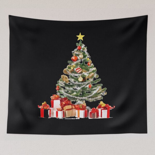 Item preview, Christmas Tree with Colorful Ornaments designed and sold by DigitalGemArt.