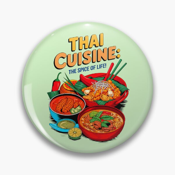 Item preview, Thai Cuisine The Spice Of Life Food Quote designed and sold by TheArtOfPat.