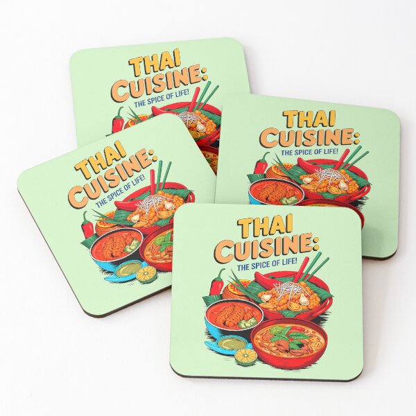 Item preview, Thai Cuisine The Spice Of Life Food Quote designed and sold by TheArtOfPat.
