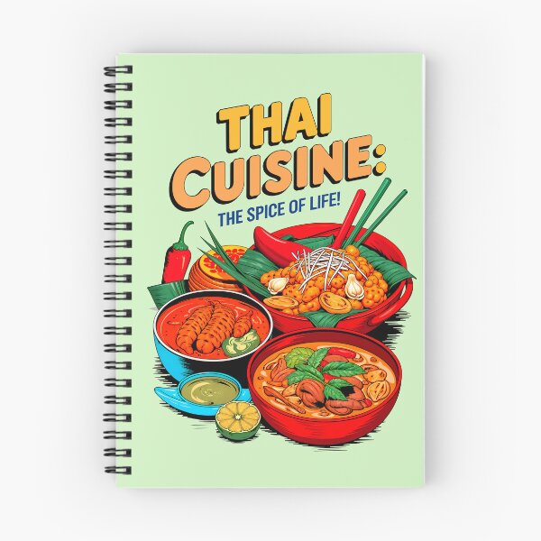 Item preview, Thai Cuisine The Spice Of Life Food Quote designed and sold by TheArtOfPat.