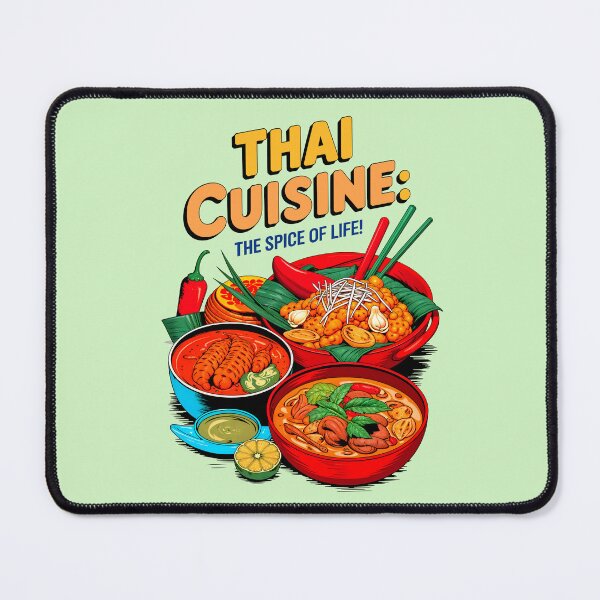 Item preview, Thai Cuisine The Spice Of Life Food Quote designed and sold by TheArtOfPat.