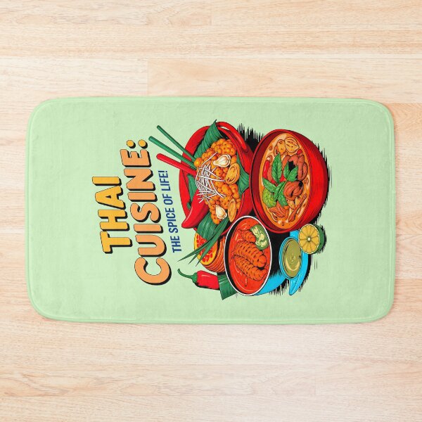 Item preview, Thai Cuisine The Spice Of Life Food Quote designed and sold by TheArtOfPat.