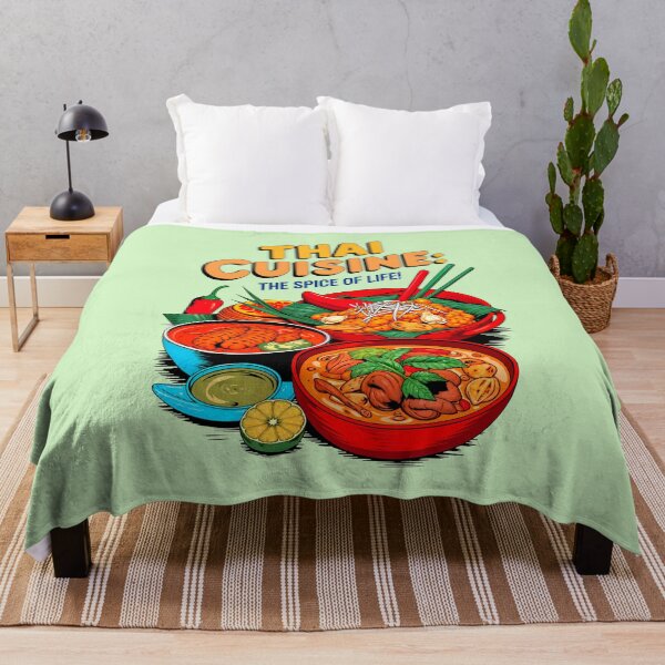 Item preview, Thai Cuisine The Spice Of Life Food Quote designed and sold by TheArtOfPat.