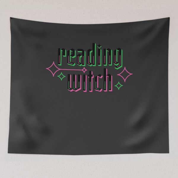 Item preview, reading witch | wicked pink and green designed and sold by DesignsByAND.