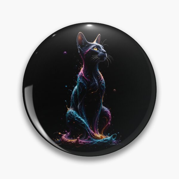 Item preview, Ethereal Cat: A Celestial Companion designed and sold by ArtCreator2023.