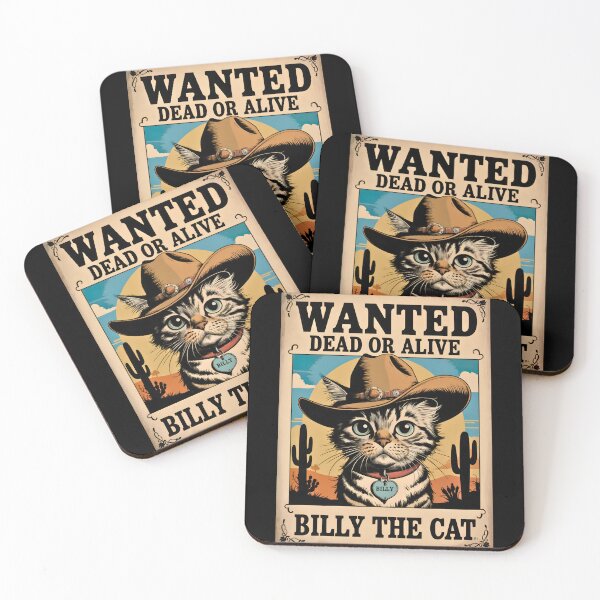 Item preview, Billy The Cat Wanted Poster designed and sold by kateds14.