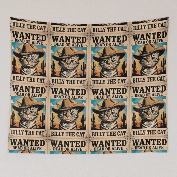 Item preview, Billy The Cat Wanted Poster designed and sold by kateds14.