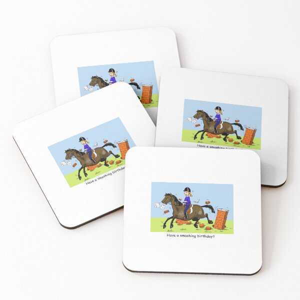 Item preview, Funny Horse Birthday Card - Smashing Birthday designed and sold by Luckystepho.